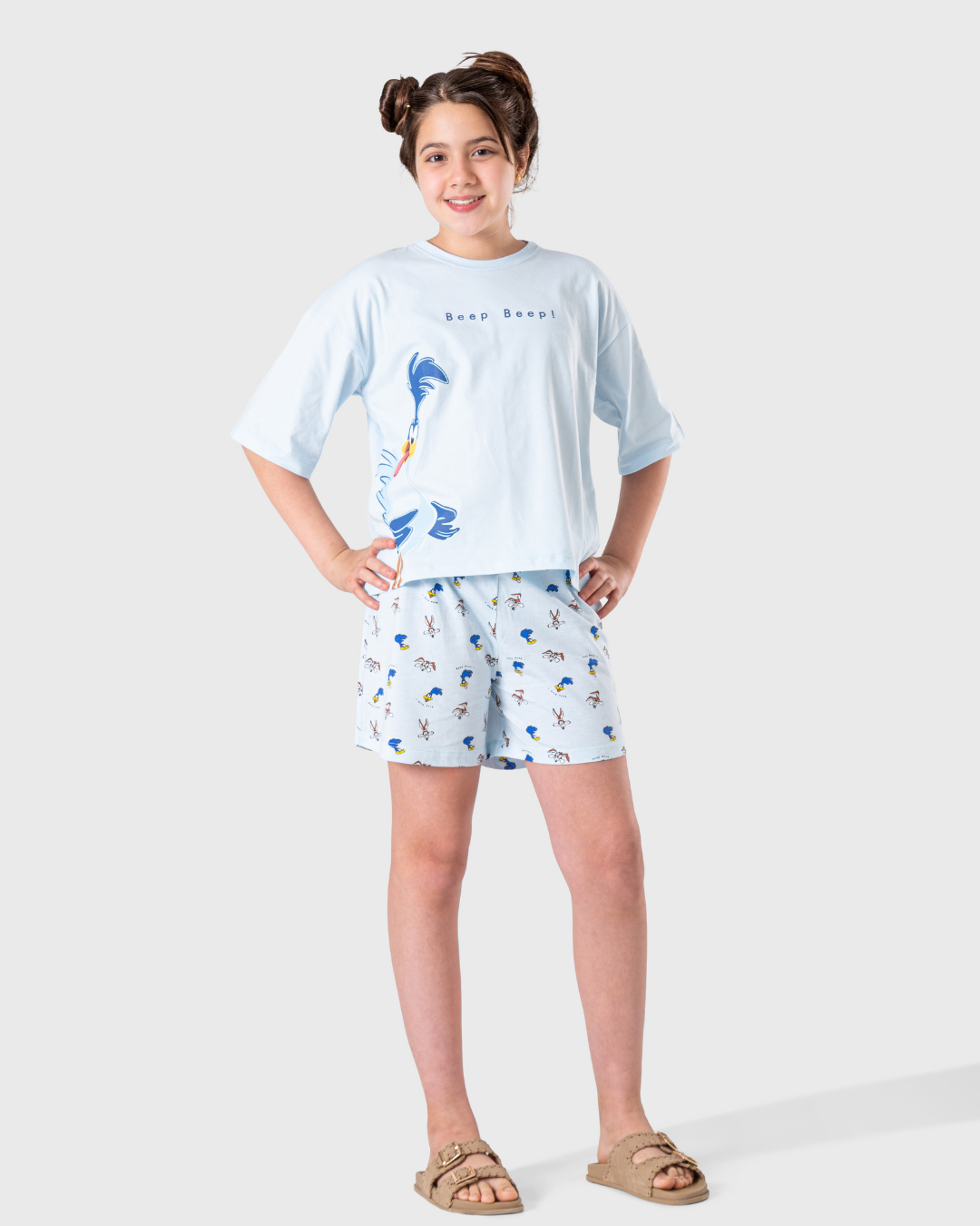 بيجاما شورت بناتى بطبعة مرحة