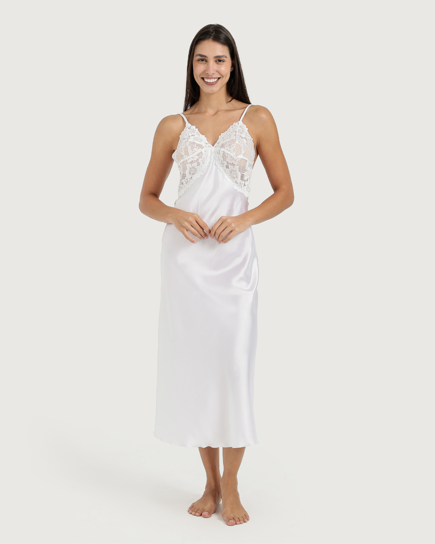 طقم ستان قميص طويل و روب