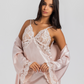 Satin Set Long Shirt and Robe