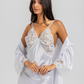 Satin Set Long Shirt and Robe