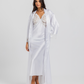 Satin Set Long Shirt and Robe