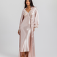 Satin Set Long Shirt and Robe