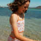 Girls' Two-Piece Seashell Swimsuit