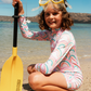 Girls' rainbow swimsuit