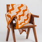 Orange beach towel