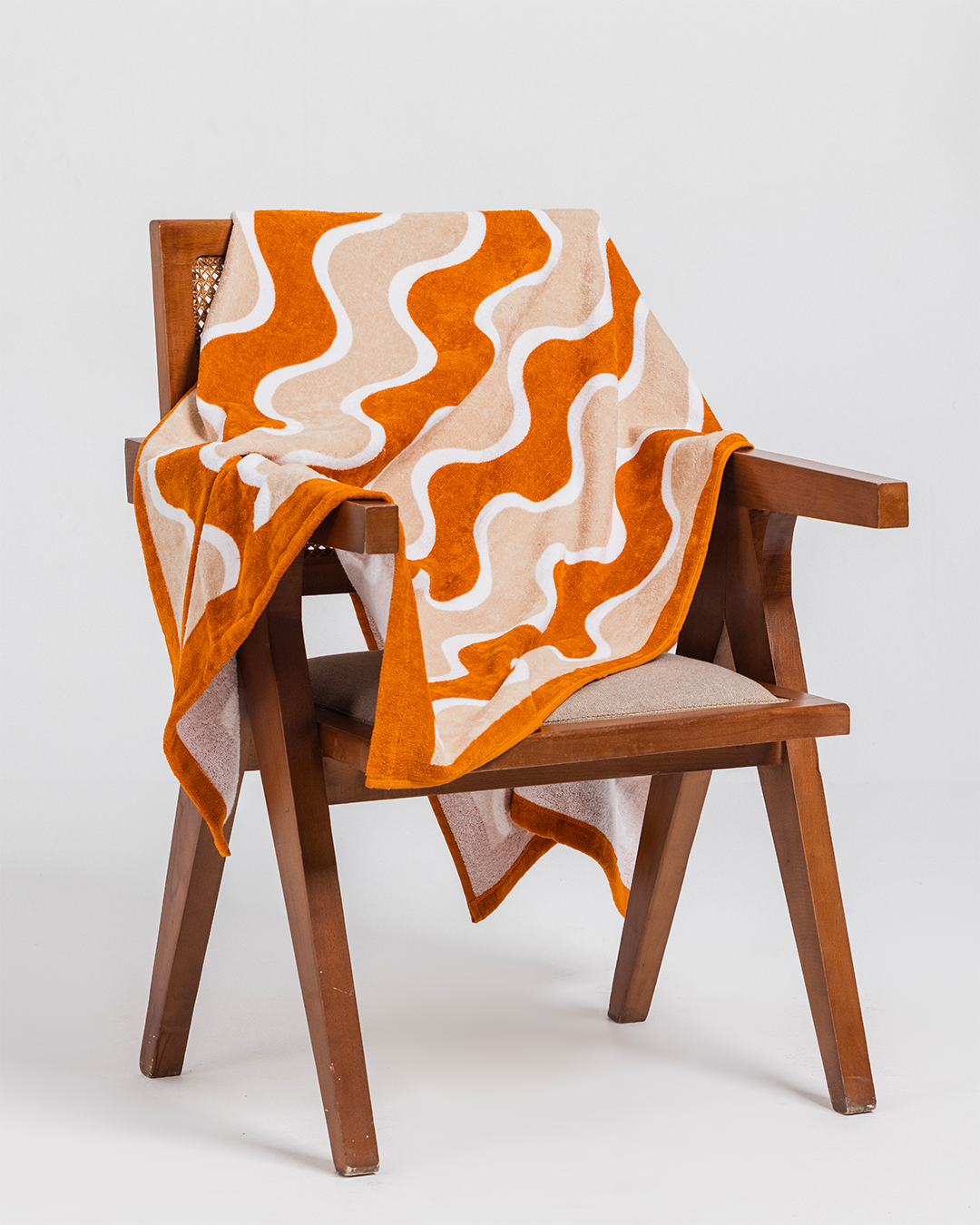 Orange beach towel