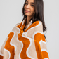 Orange beach towel