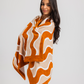 Orange beach towel