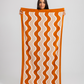 Orange beach towel