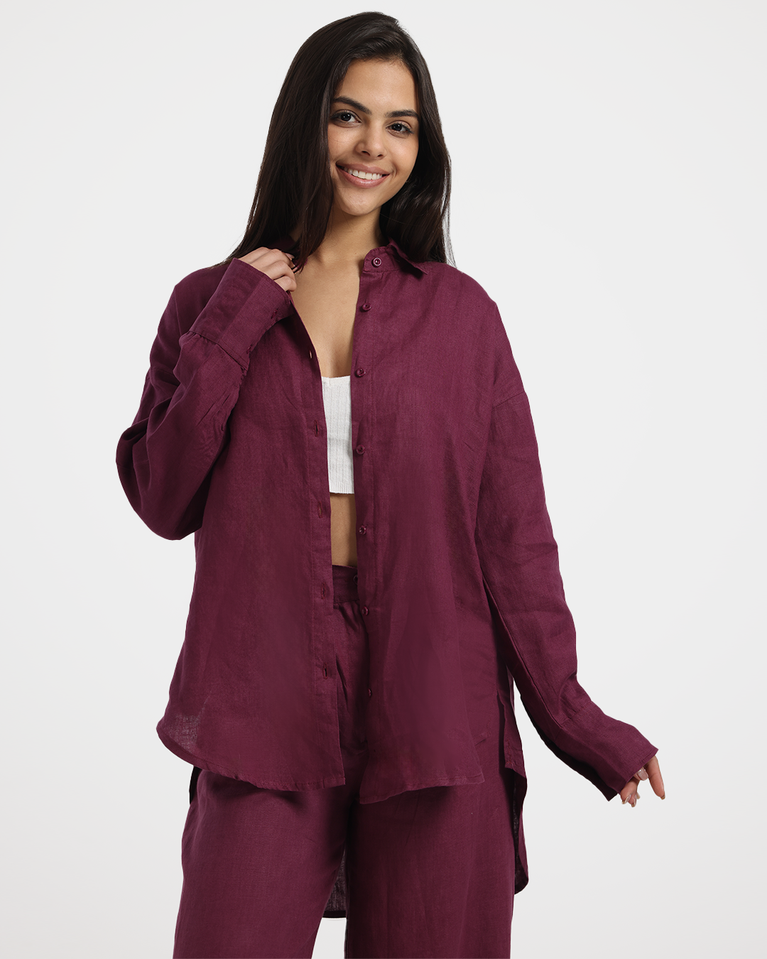 قميص حريمي بخامة الكتان