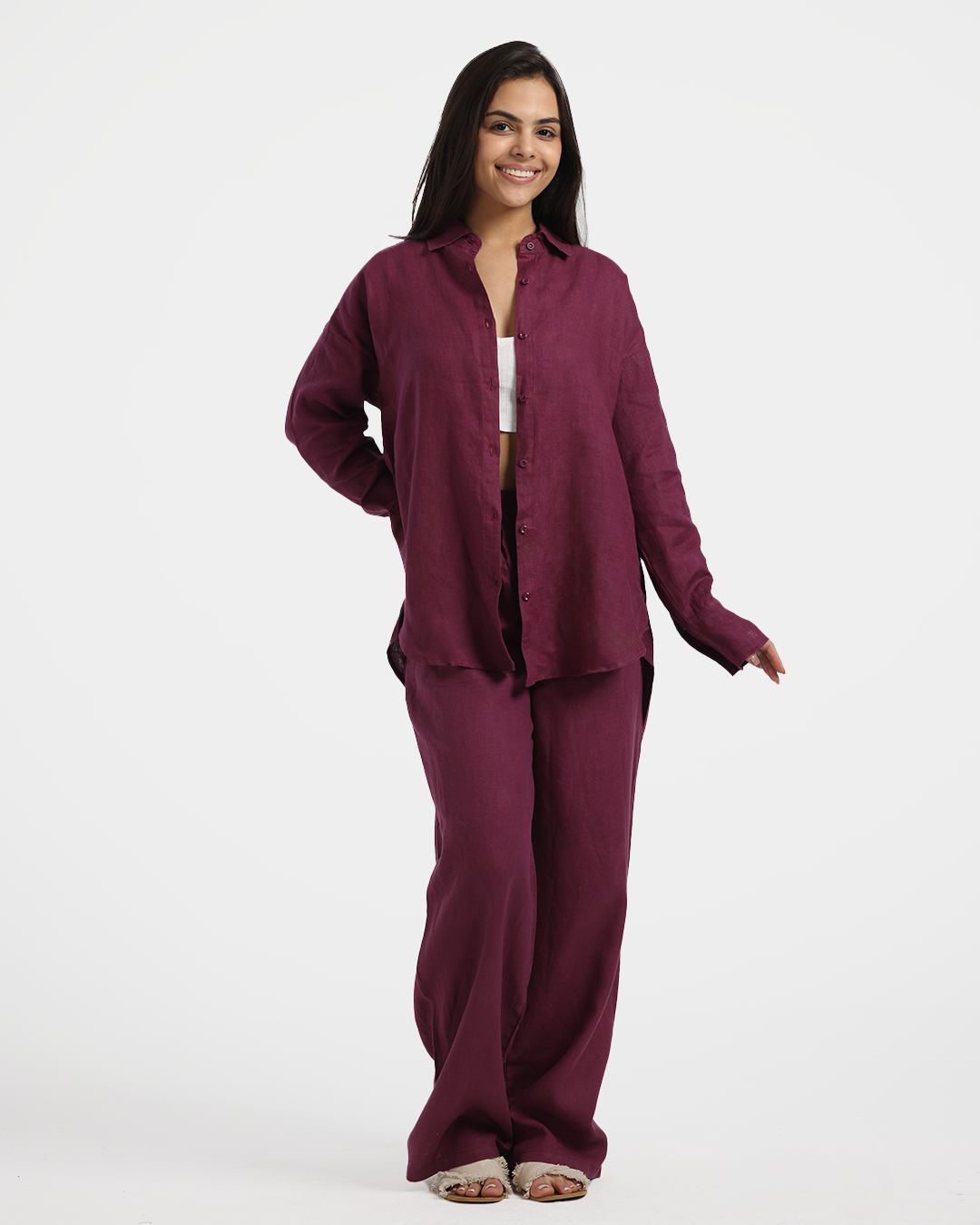 قميص حريمي بخامة الكتان