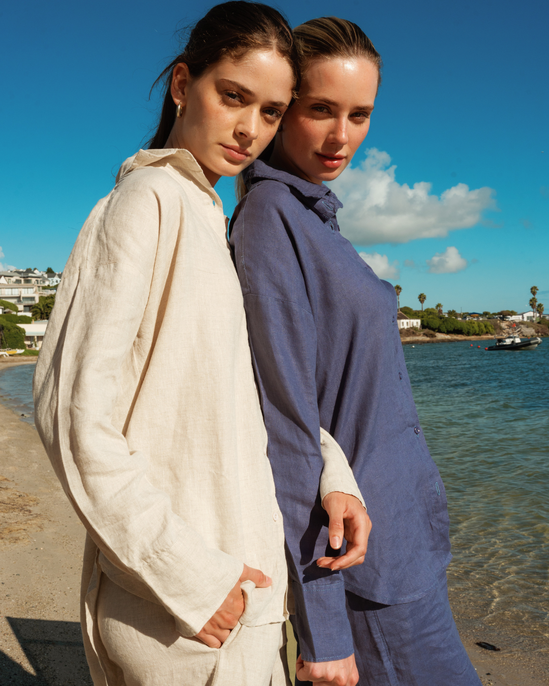 Women's Shirt in Linen Fabric