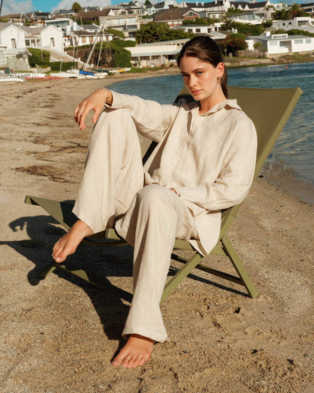 Women's Shirt in Linen Fabric
