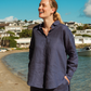 Women's Shirt in Linen Fabric