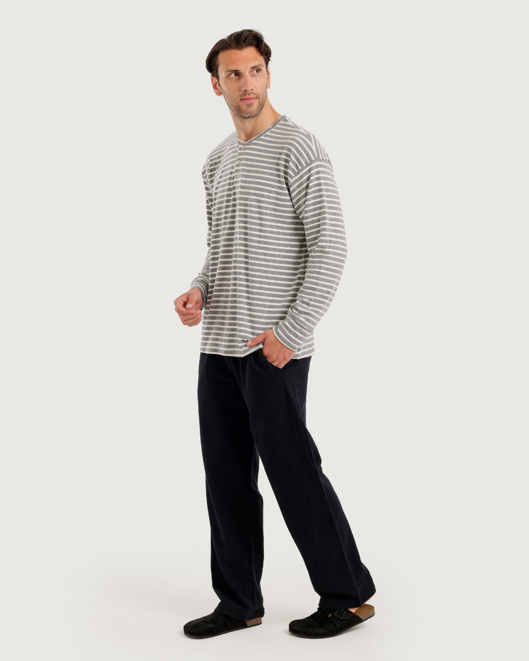 Relax in Style Men Striped Pajama