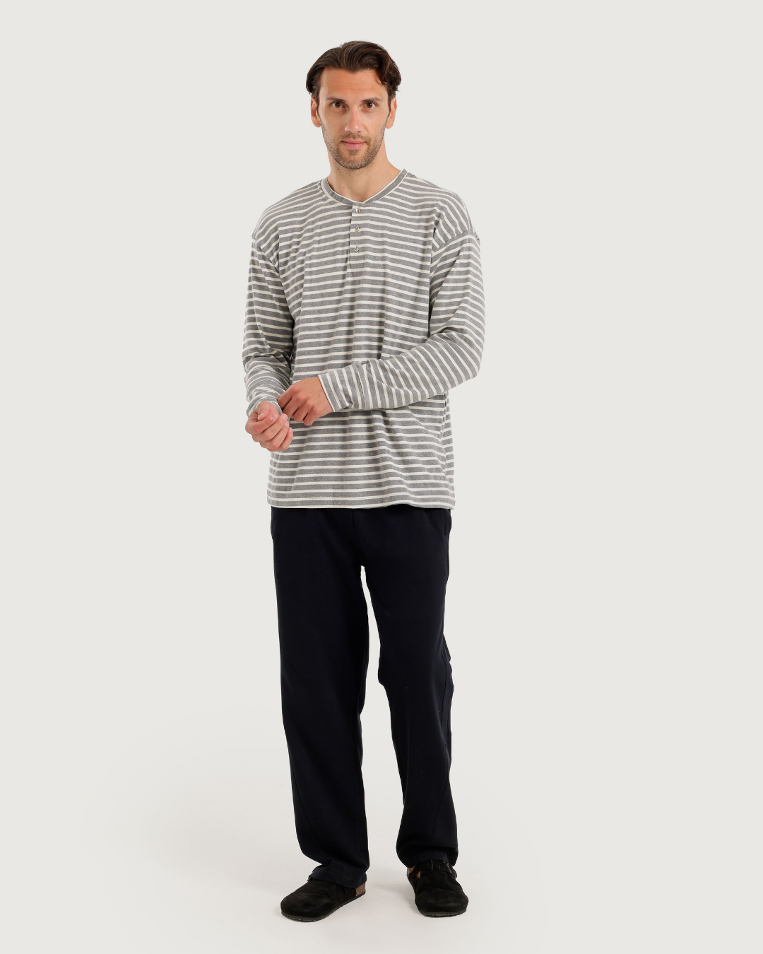Relax in Style Men Striped Pajama