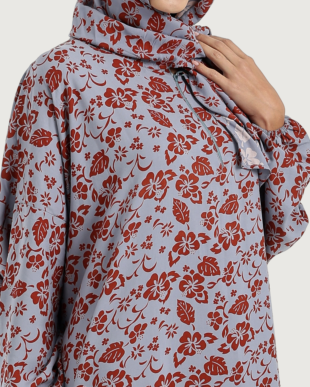 Printed Viscose Abaya 12