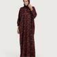 Printed Viscose Abaya 12