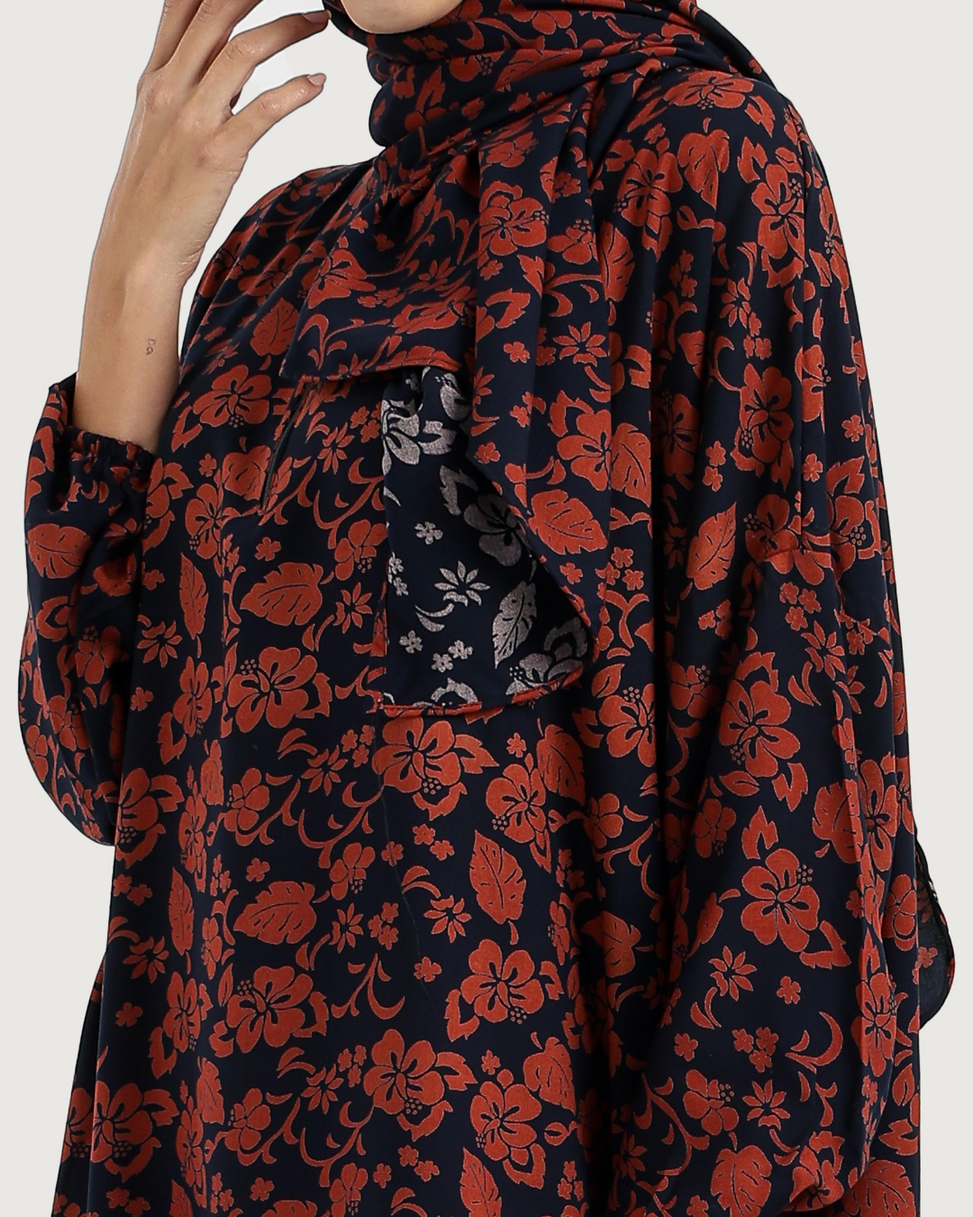 Printed Viscose Abaya 12
