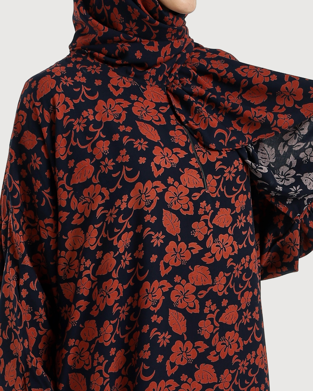 Printed Viscose Abaya 12