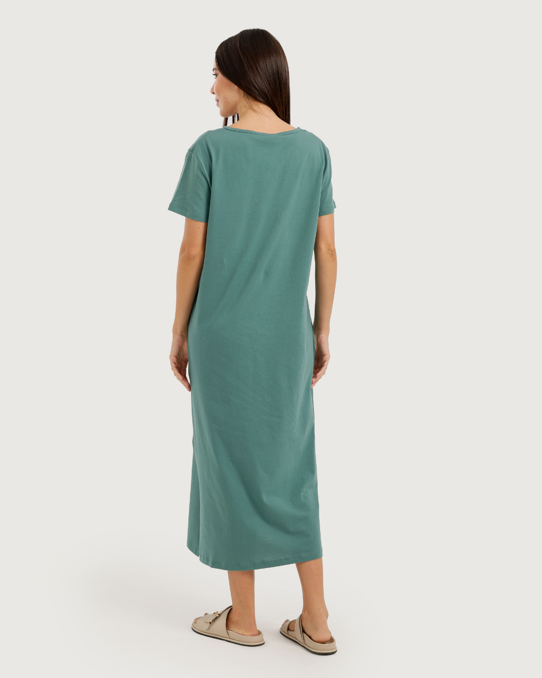 Long Women's Nightshirt with Chest Print