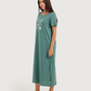 Long Women's Nightshirt with Chest Print
