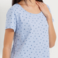 Women's Printed Short Nightshirt