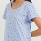 Women's Printed Short Nightshirt