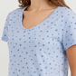 Women's Printed Long Nightshirt