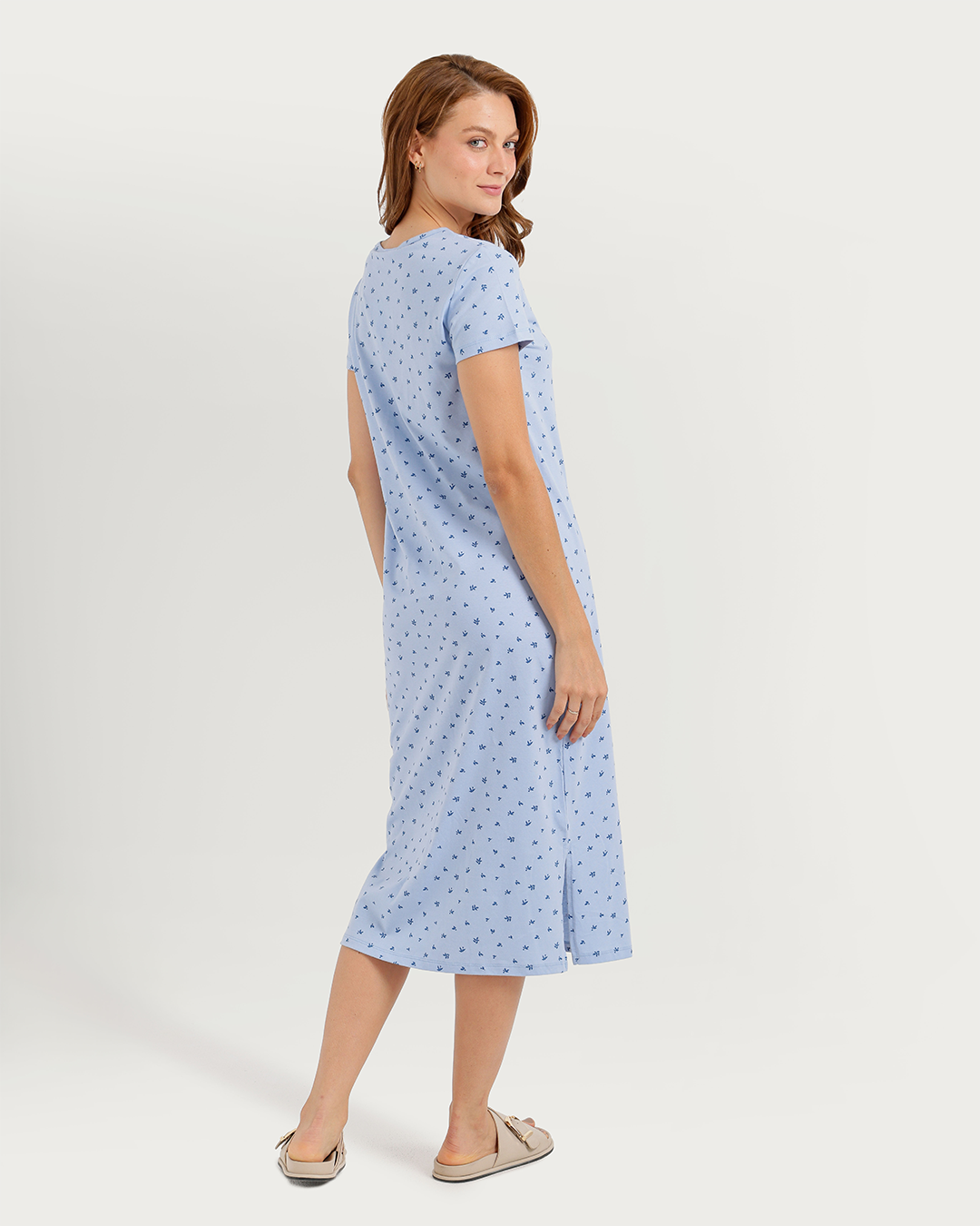 Women's Printed Long Nightshirt