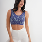 2S soft bra, wide strap, printed