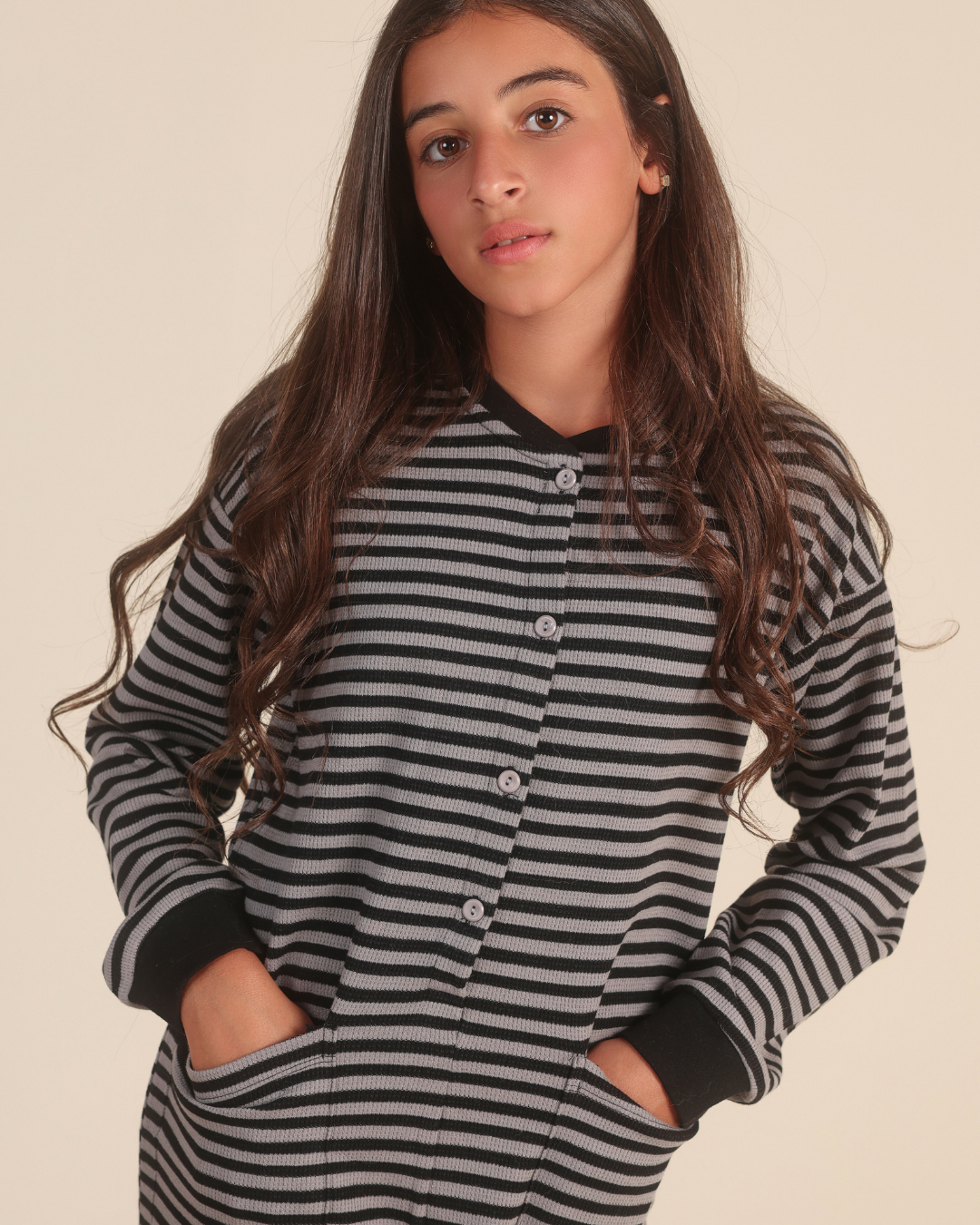 Cool Girl Onesie in Stripe