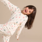 Winter Pink Trees Girls Pajama