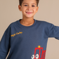 Crew-neck pajamas with car print