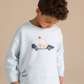 Crew-neck pajamas with car print