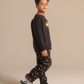 Batman crew-neck pajamas with printed pants