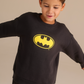 Batman crew-neck pajamas with printed pants