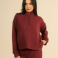 Enjoy winter outings in a soft women's set in dark colors