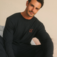 Long-Sleeve Crewneck Lounge Set