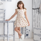 Floral Derbi baby girls cotton ribbed dress