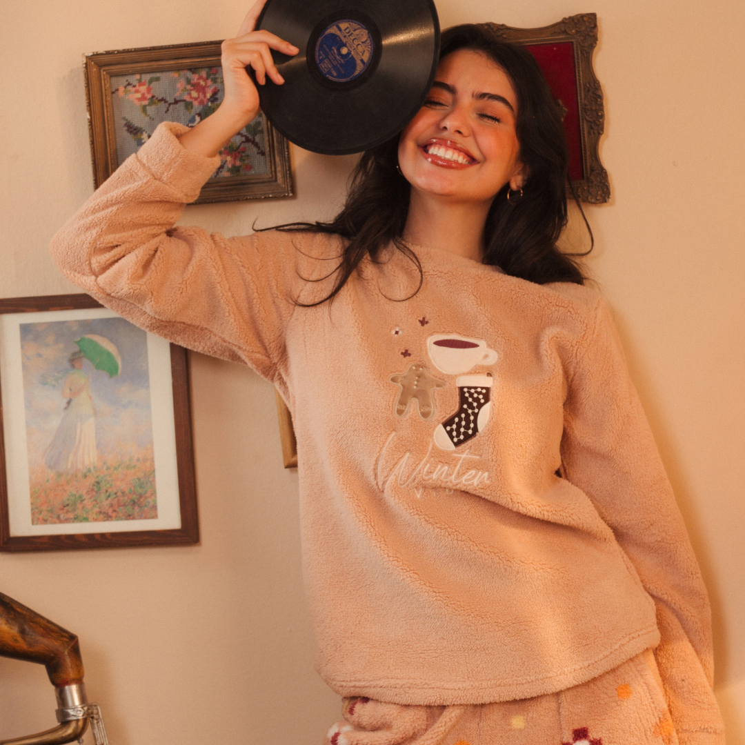 بيجاما فليس بطبعة Winter Vibes