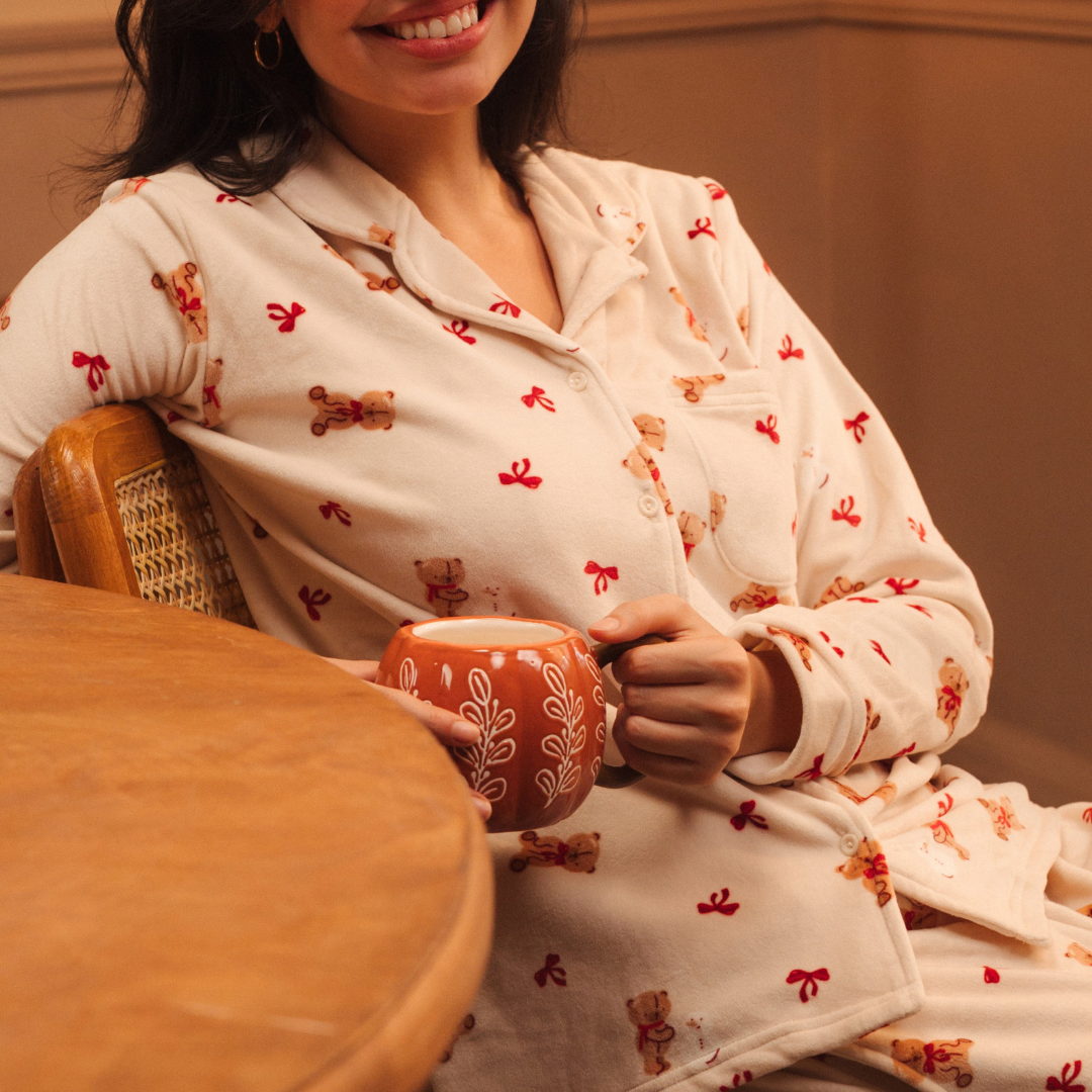 Teddy cute Classic women pajama