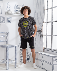 Summer vibes Junior boys' pajamas, half sleeves and cotton shorts