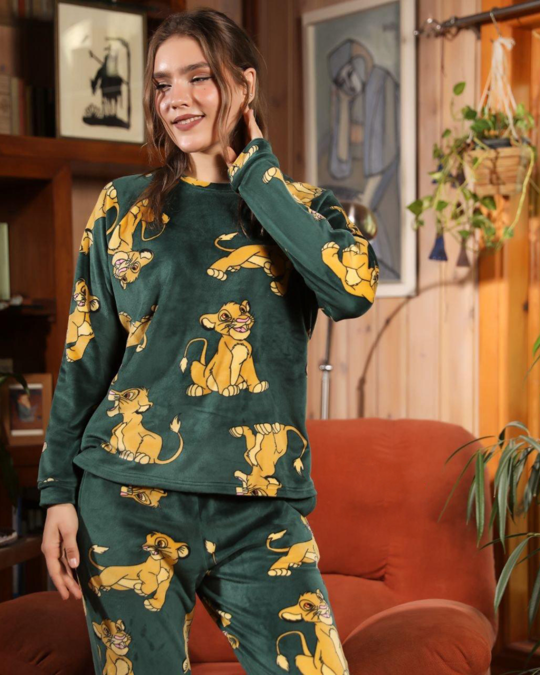 بيجامه حريمي مطبوعه سيمبا