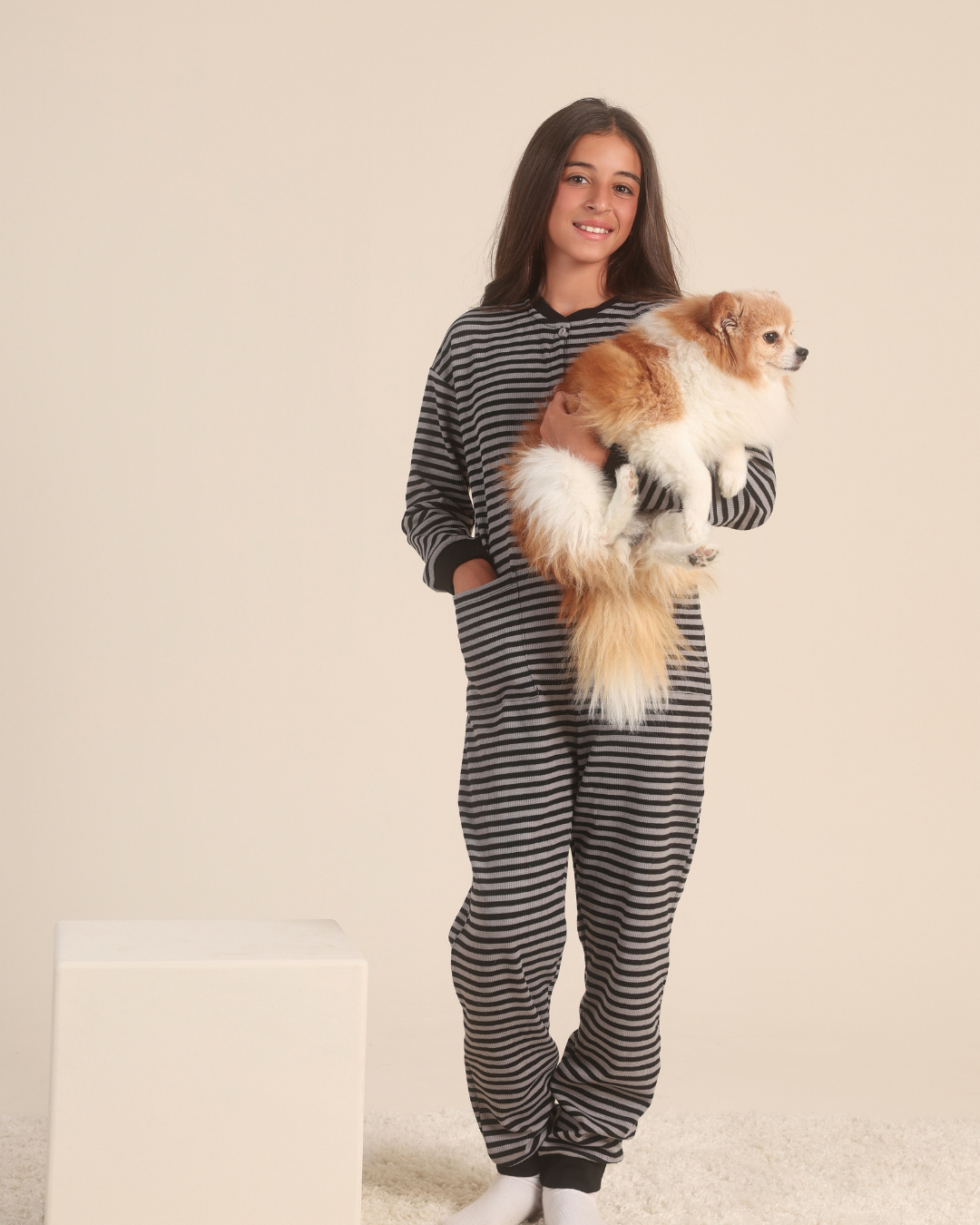 Cool Girl Onesie in Stripe