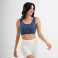 2S soft bra, wide strap, printed
