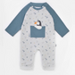 Love Mom printed boys' jumpsuit