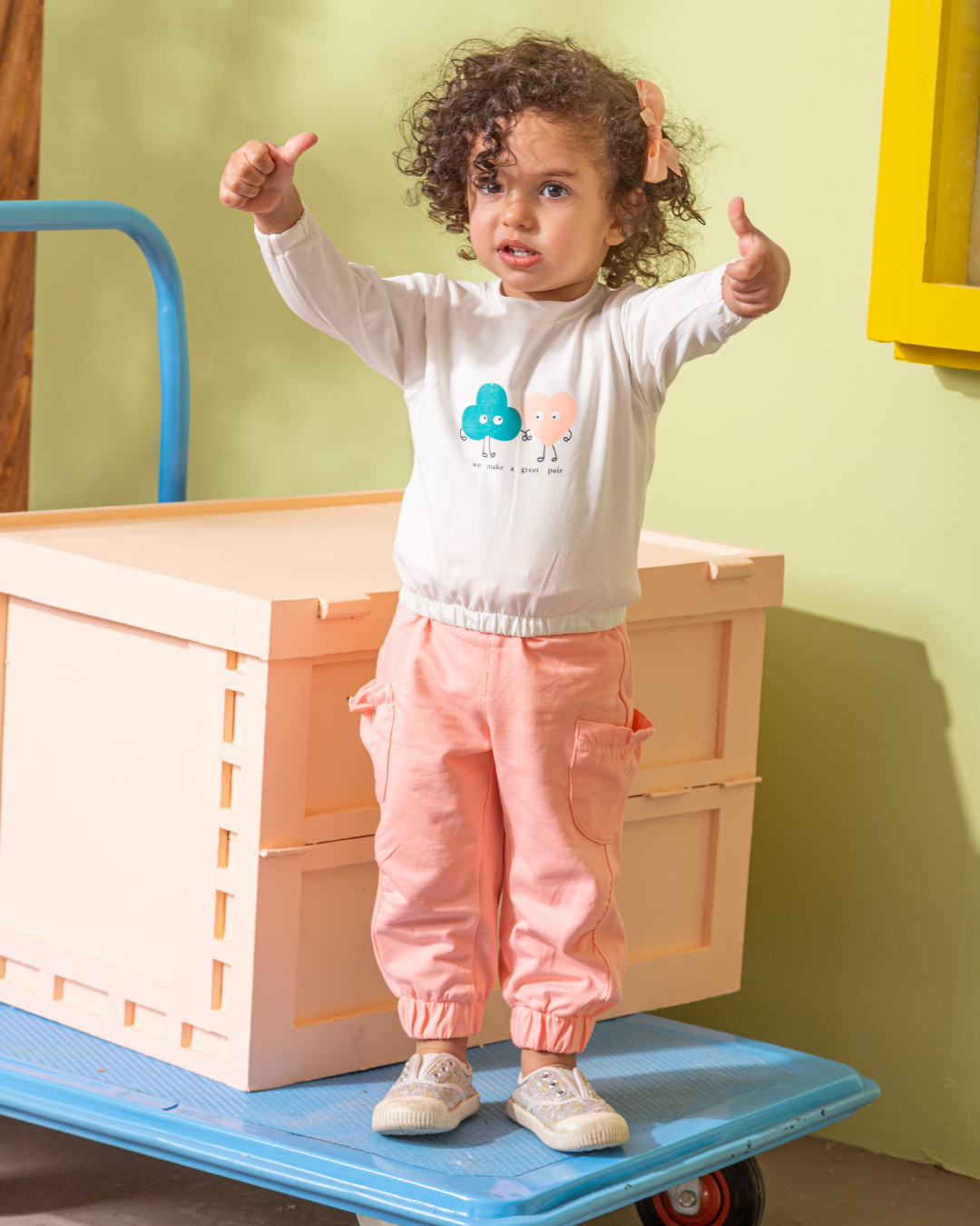 We Are Agreat Pair NB بيجامه بناتي بيبي