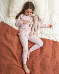 Girls' thermal Set heart roses Pattern