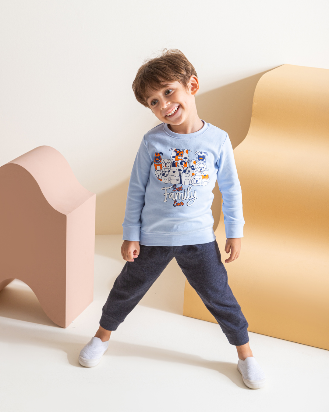 Best Family بيجامه اولادي طقم طباعة  انترلوك